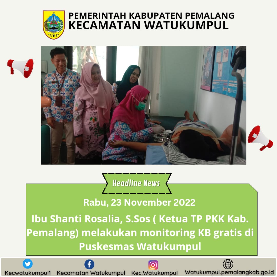 Kegiatan KB gratis di Puskesmas Watukumpul