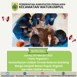 Memanfaatkan Limbah Ternak Kotoran Kambing Warga Menjadi Bahan Pupuk Organik Di Desa Tlagasana oleh Mahasiswa Tim I KKN Universitas Diponegoro Semarang