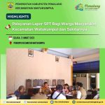 Pelayanan Lapor SPT untuk Warga Masyarakat Kecamatan Watukumpul