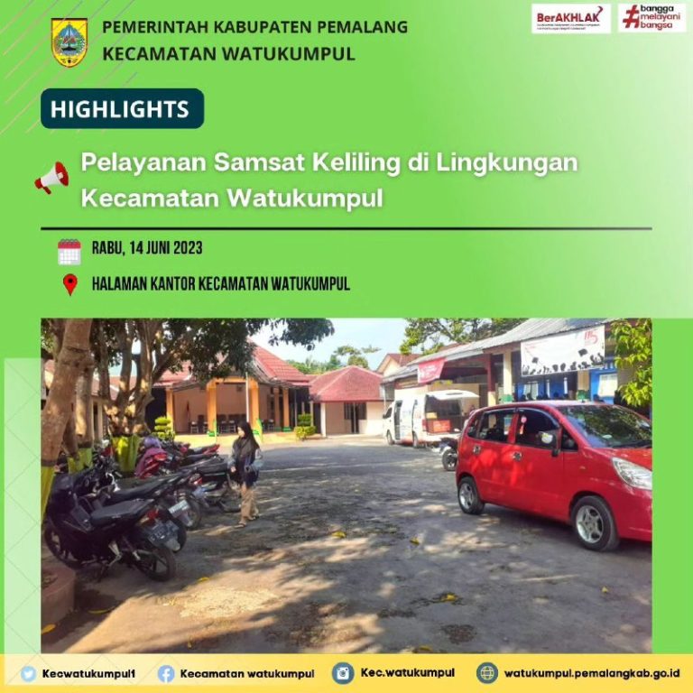 Pembayaran Pajak Kendaraan Bermotor Di Lingkungan Kecamatan Watukumpul