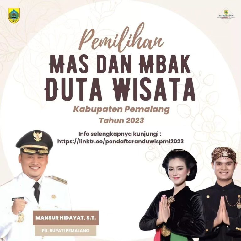 PEMILIHAN MAS DAN MBAK DUTA WISATA KABUPATEN PEMALANG TAHUN 2023