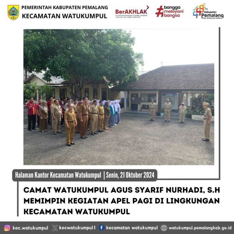 Apel Pagi Di Lingkungan Kecamatan Watukumpul