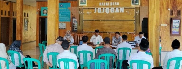 KEGIATAN FASILITASI LANJUTAN PENYUSUNAN DAN PENYAMPAIAN LAPORAN AKHIR MASA JABATAN (AMJ) DI DESA JOJOGAN