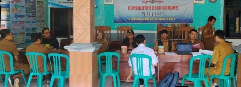 KEGIATAN FASILITASI LANJUTAN PENYUSUNAN DAN PENYAMPAIAN LAPORAN AKHIR MASA JABATAN (AMJ) DI DESA BONGAS